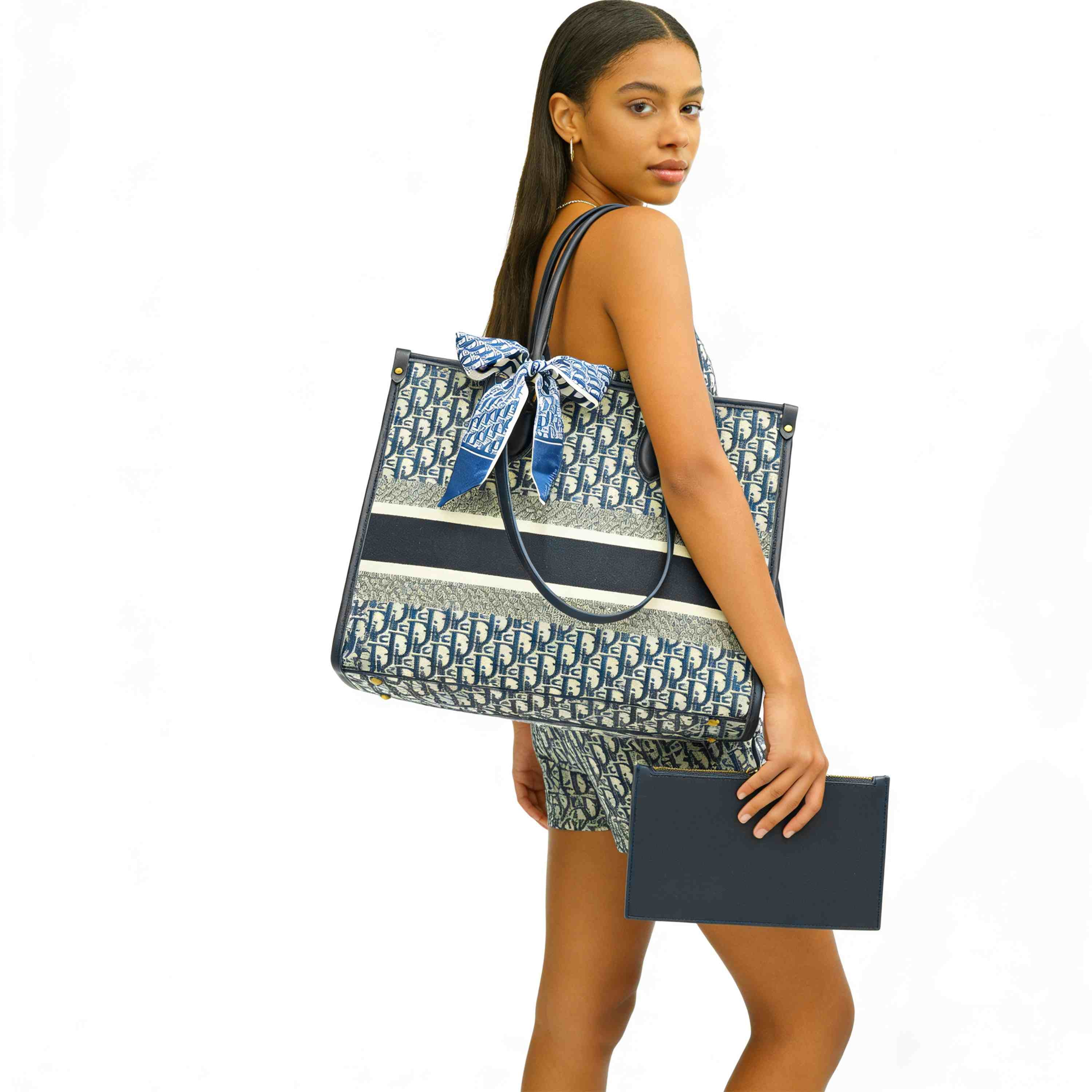 Embroidered Large Tote Bag