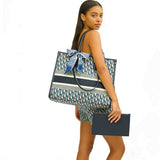 Embroidered Large Tote Bag
