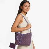Purple shoulder bag
