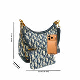 Embroidered Small Shoulder Bag