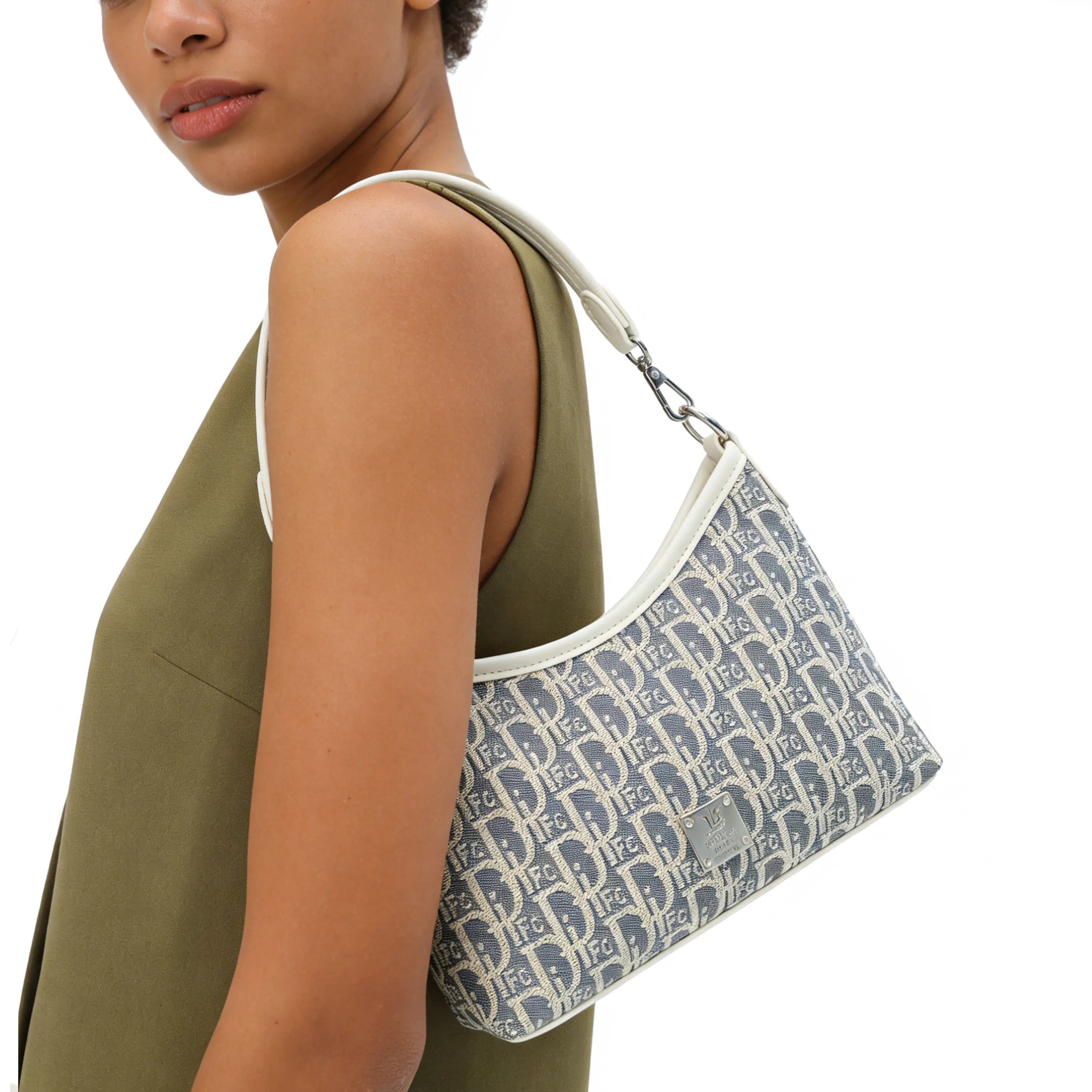 Sea Salt White Medium/Small Shoulder Bag (Underarm Bag)