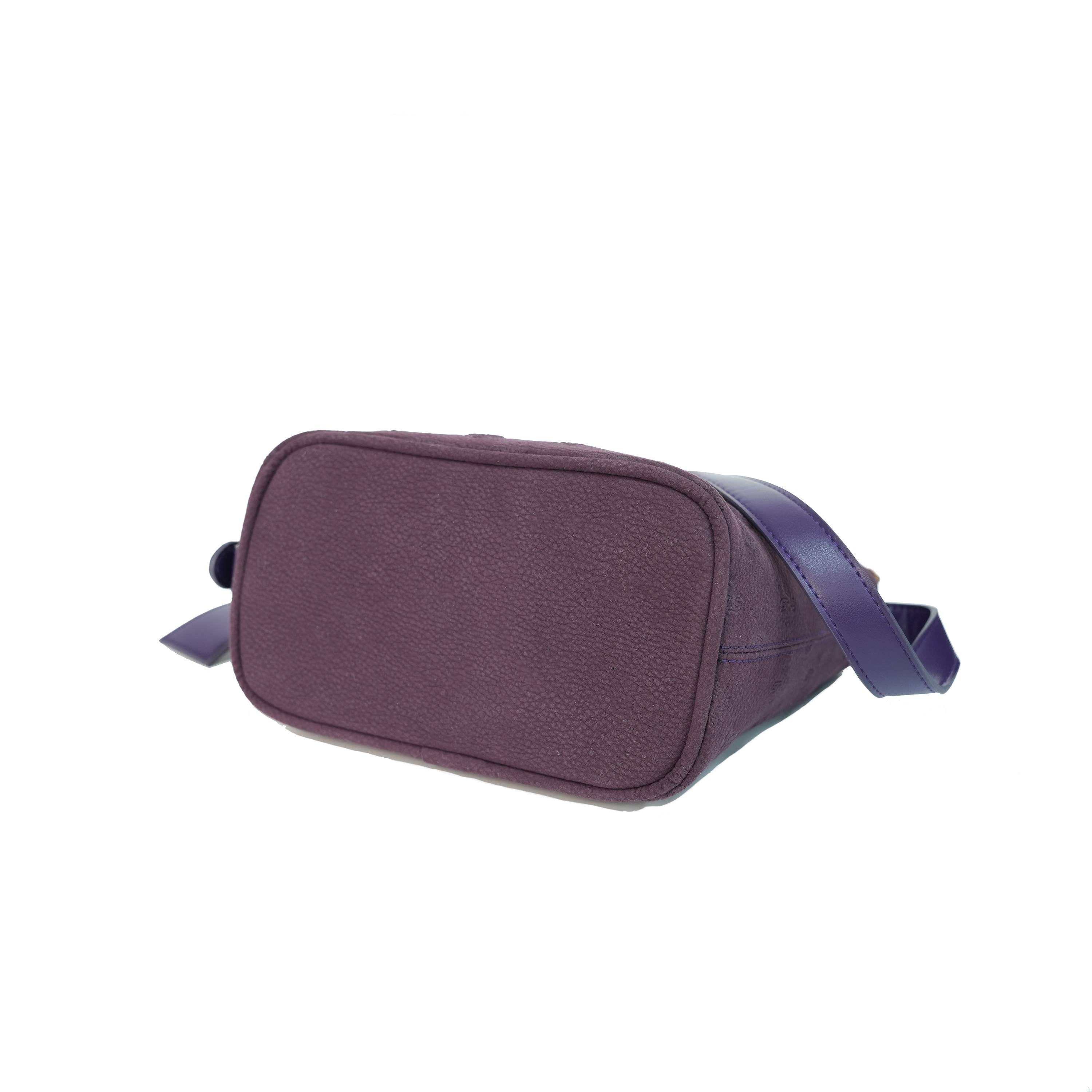 Purple bucket bag