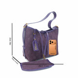 Purple shoulder bag