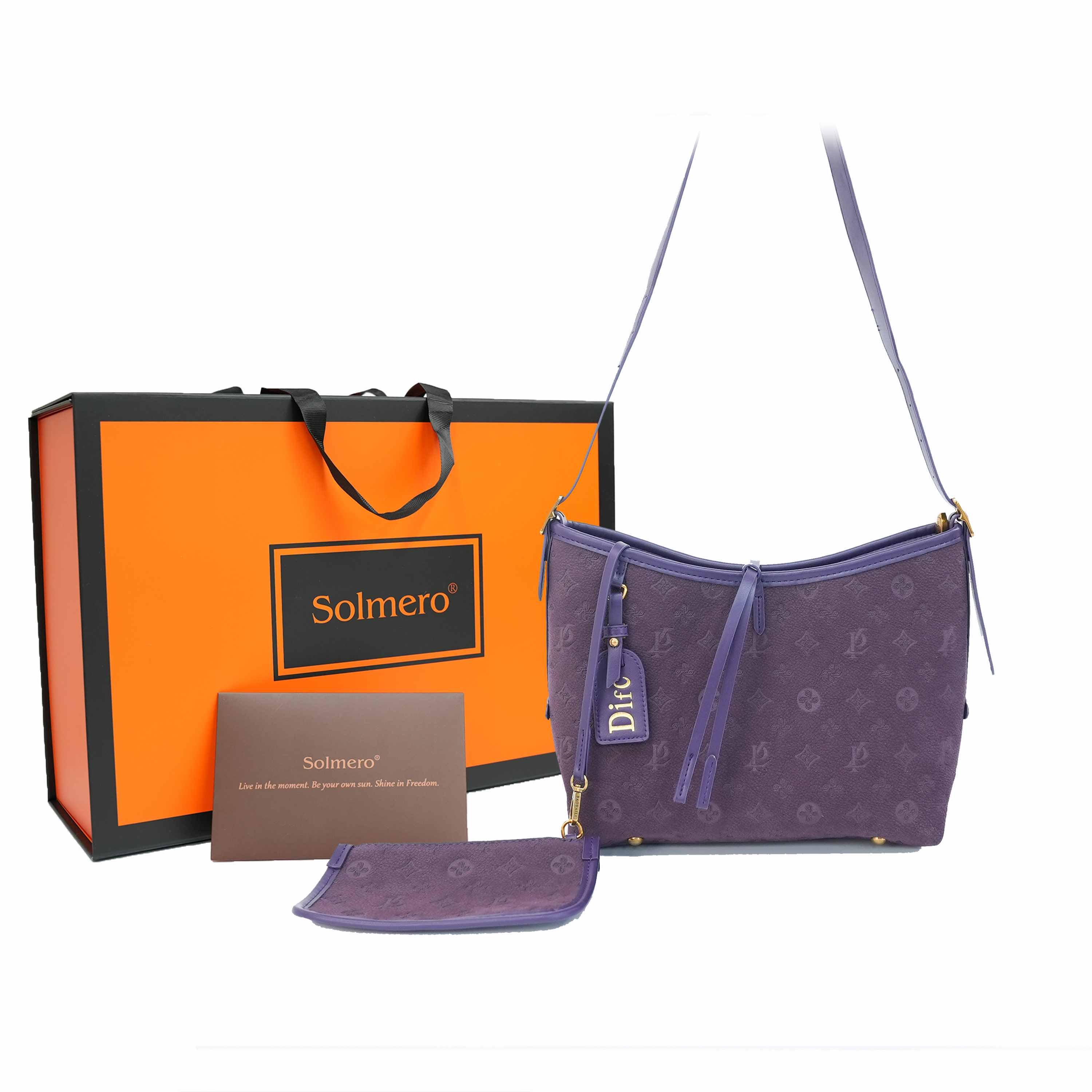 Purple shoulder bag