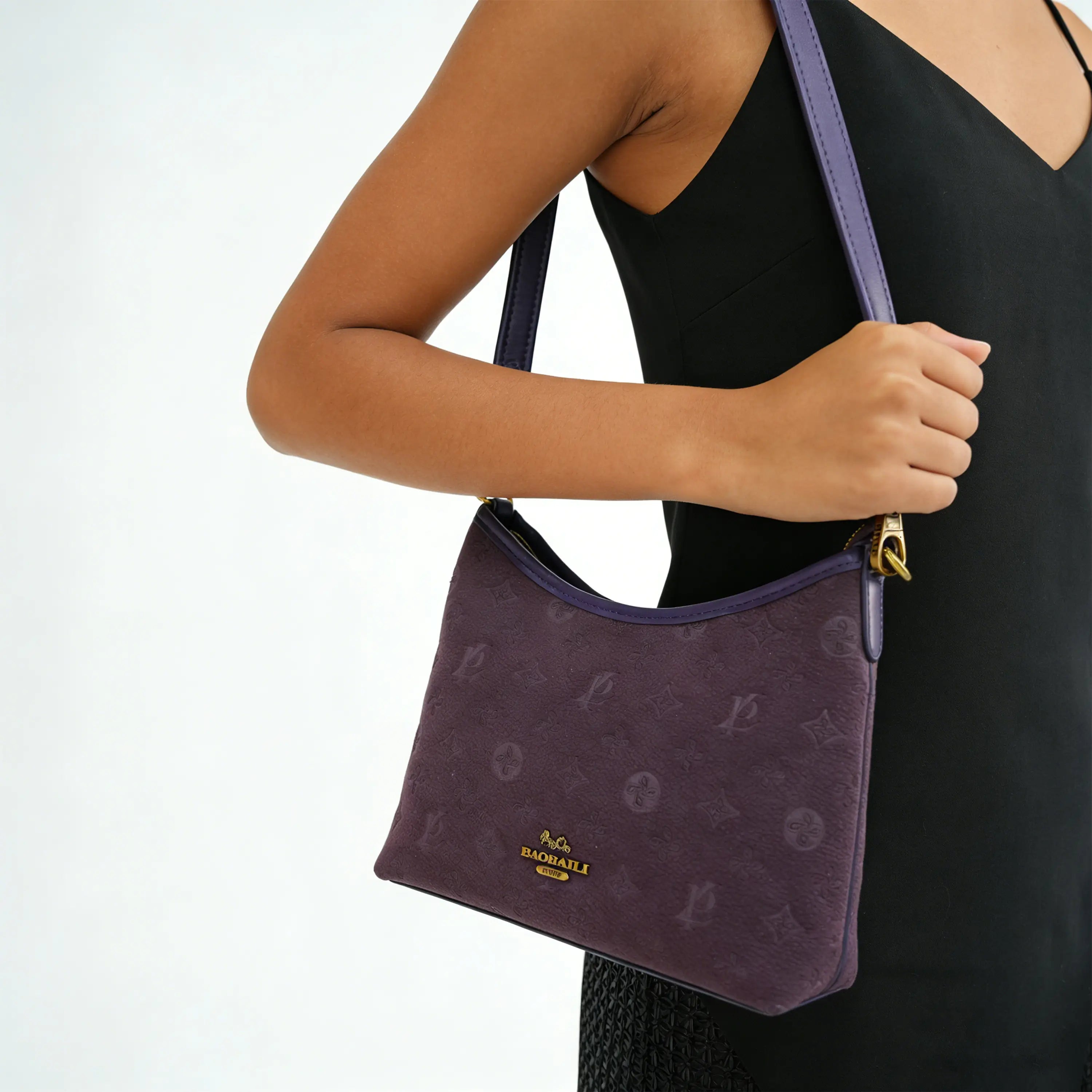 Purple shoulder bag & underarm bag