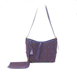 Purple shoulder bag